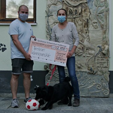 Spendenaktion: Förderkreis Kugellagerstadt übergibt insgesamt 4.600 Euro an Tierheim Wannigsmühle und Jugendhilfezentrum Maria Schutz